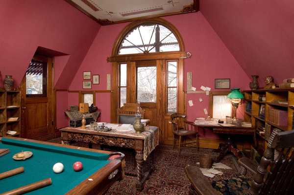 Billiardzimmer des Mark Twain Hauses