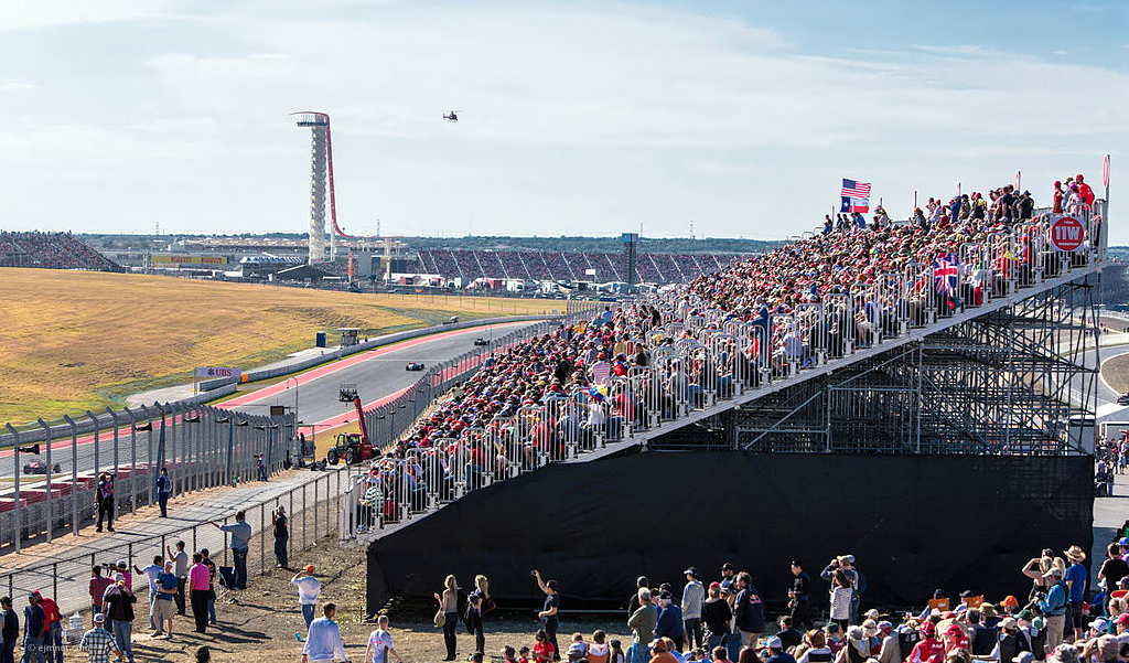 Tribüne des Circuit of the Americas