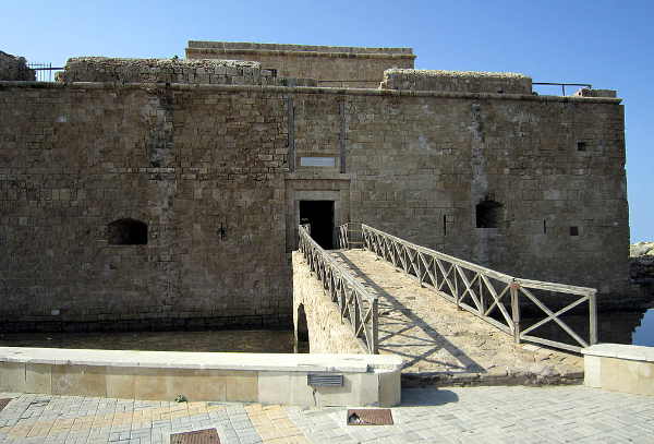 Mittelalterliche Burg in Hafen von Paphos