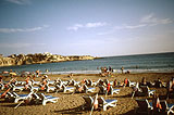 Der öffentliche Strand von Paphos